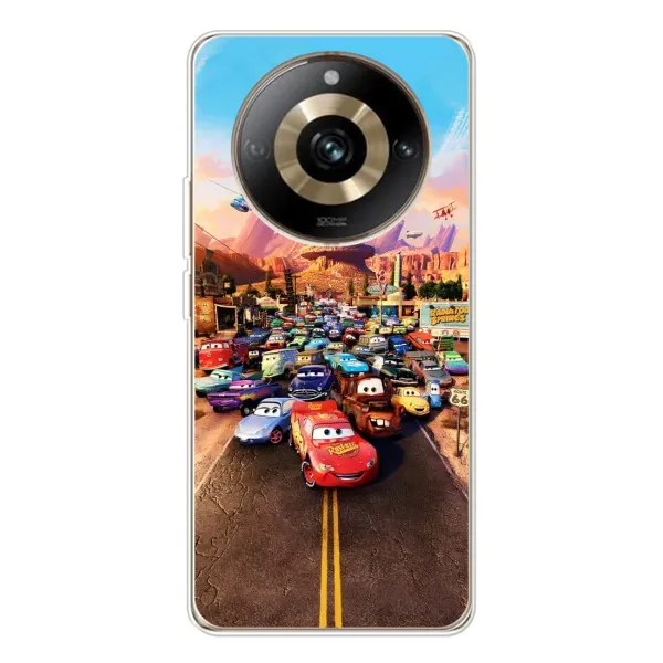 Чохол з принтом «Тачки на трасі» для Realme 11 Pro 5G