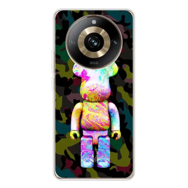 Чехол с принтом «Яркий Bearbrick» для Realme 11 Pro 5G