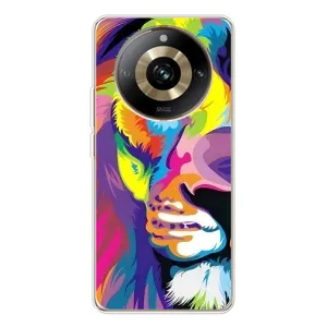 Чохол з картинкою ЛЕВ для Realme 11 Pro 5G (VPrint) (Яскравий Лев)