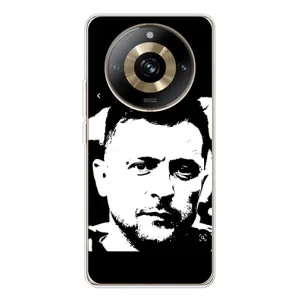 Чехол для Realme 11 Pro 5G (AlphaPrint - с принтом Зеленского) (Зеленский АРТ)