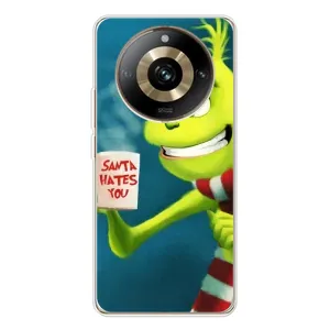 Рождественские Чехлы для Realme 11 Pro 5G (VPrint) (Зеленый Гринч)