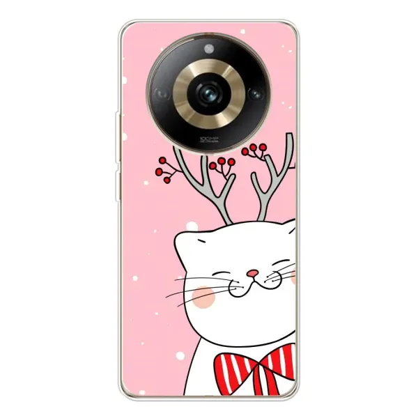 Чехол с принтом «Зимний кот» для Realme 11 Pro 5G