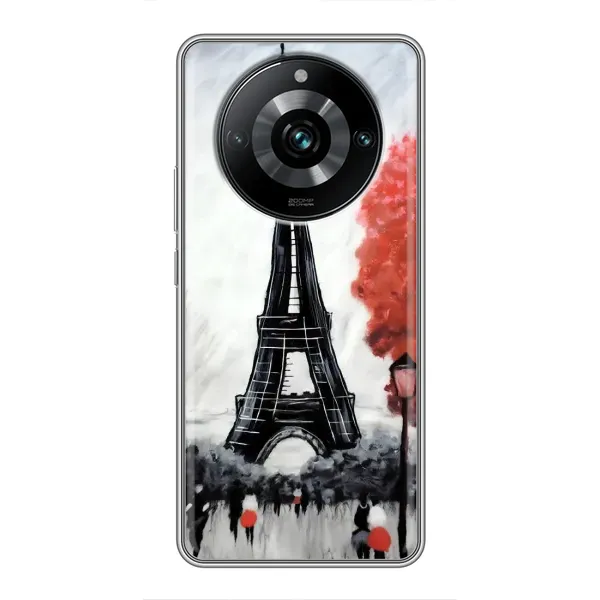 Чехол с принтом «Башня в Париже» для Realme 11 Pro Plus