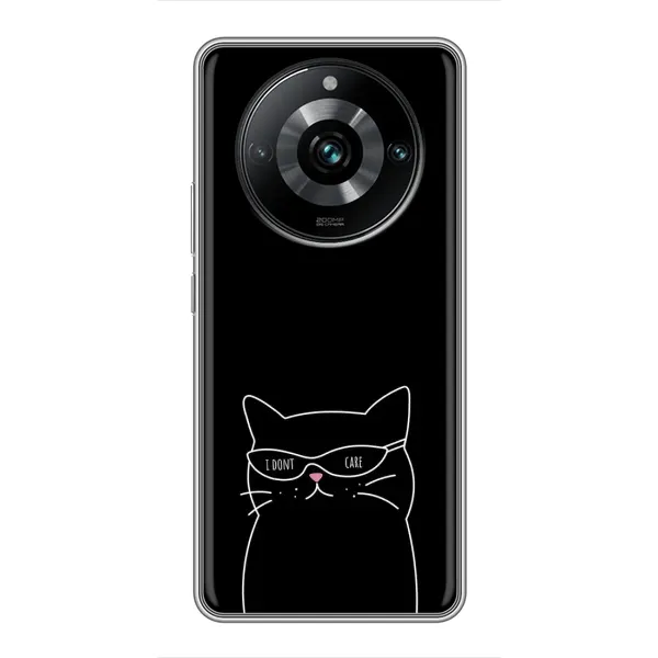 Чохол з принтом «Байдужий кіт» для Realme 11 Pro Plus