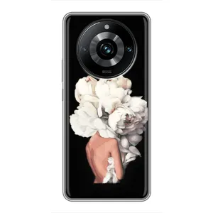 Чехлы (ART) Цветы на Realme 11 Pro Plus (VPrint) (Білі квіти)
