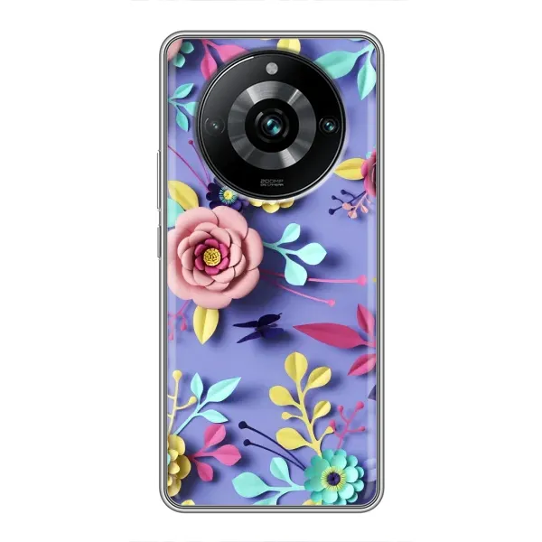 Чехол с принтом «Цветочный дизайн» для Realme 11 Pro Plus