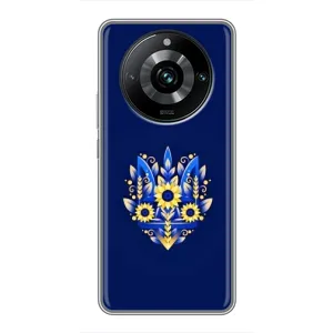 Чохли для Realme 11 Pro Plus Укр. Символіка (AlphaPrint) (Квітковий Герб)
