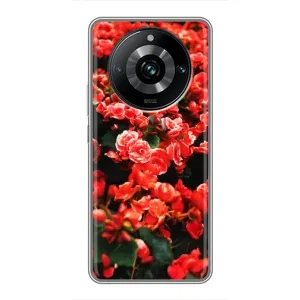 Чохли з квітами для Realme 11 Pro Plus (VPrint) (Квіти червоні)