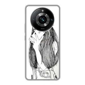 Чохол з друком для Realme 11 Pro Plus - (Мода) (AlphaPrint) (Фото дівчини)