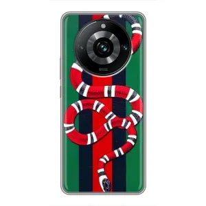 Чохли  GUCCI для Реалмі 11 Про Плюс (AlphaPrint) (Gucci змія)