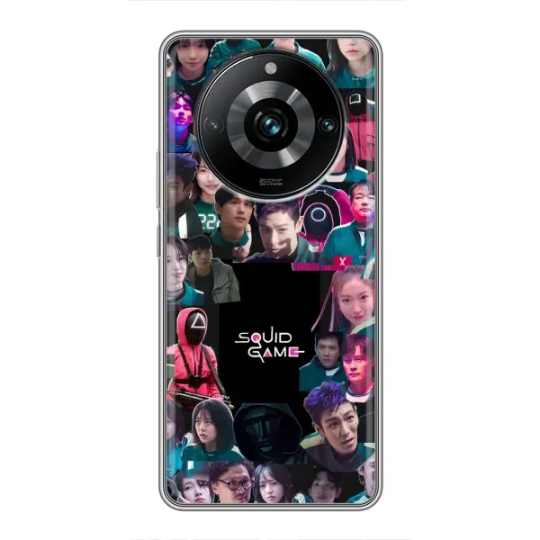 Чехол с принтом «Коллаж Игра кальмара» для Realme 11 Pro Plus