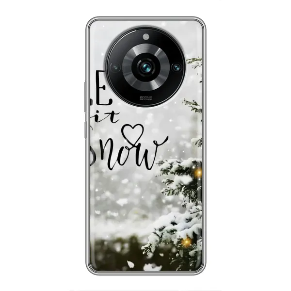 Чехол с принтом «Let it snow» для Realme 11 Pro Plus
