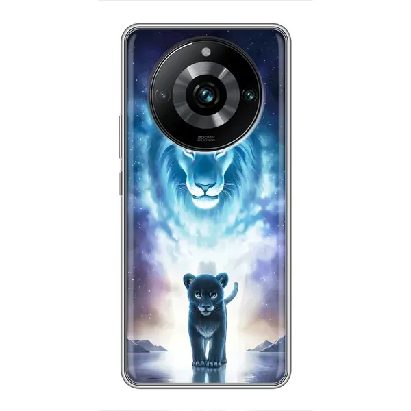 Чехол с принтом «Маленький лев» для Realme 11 Pro Plus