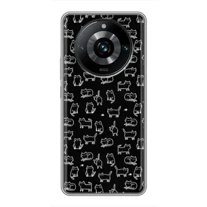 Чохол з принтом для Realme 11 Pro Plus (AlphaPrint) Модні коти (Маленькі котики)