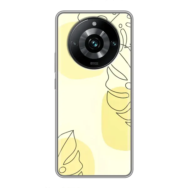 Чохол з принтом «Жовта монстера арт» для Realme 11 Pro Plus