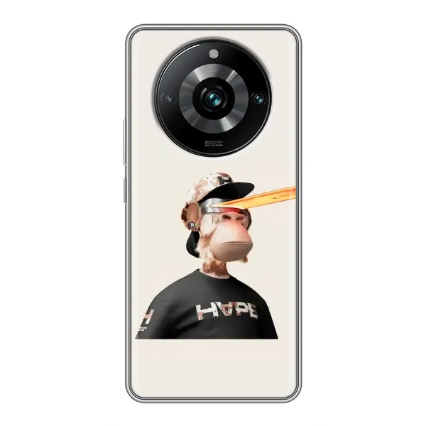 Чехол с принтом «обезьяна NFT в очках» для Realme 11 Pro Plus