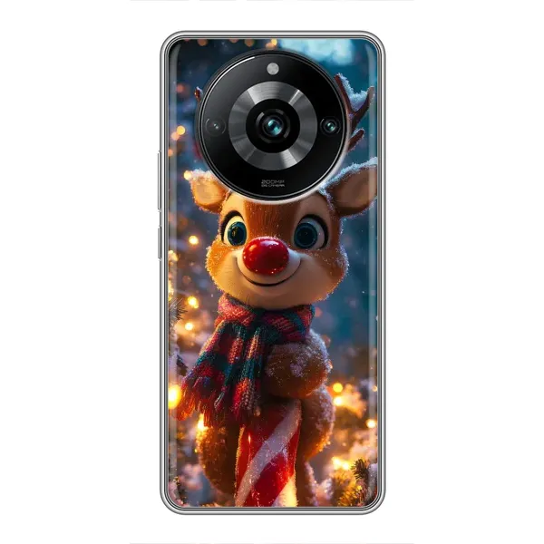 Чохол з принтом «Олень з шарфом» для Realme 11 Pro Plus