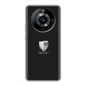 Чохол Майнкрафт на Realme 11 Pro Plus (AlphaPrint) Minecraft (Овечка Майнкрафт)