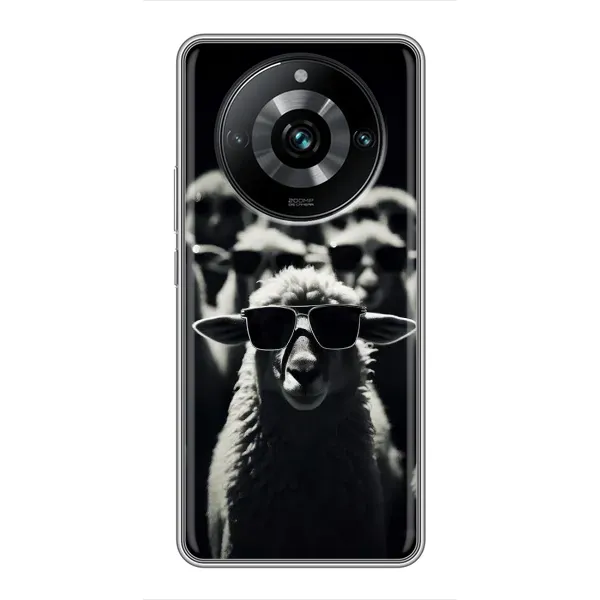 Чехол с принтом «Овечка в очках» для Realme 11 Pro Plus