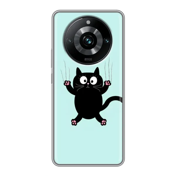 Чохол з принтом «Падаючий кіт» для Realme 11 Pro Plus