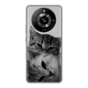 Чохол з принтом «Пара котів» для Realme 11 Pro Plus