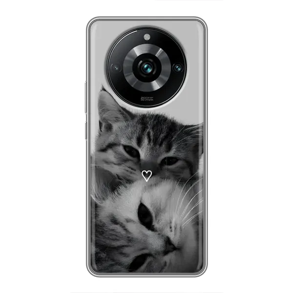 Чохол з принтом «Пара котів» для Realme 11 Pro Plus