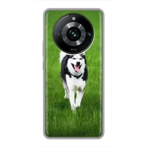 Чохол з Хаскі Realme 11 Pro Plus - (AlphaPrint) (Радісний Хаскі)