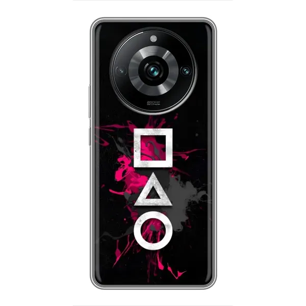 Чехол с принтом «Символы Игра кальмара» для Realme 11 Pro Plus