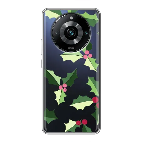 Чохол з принтом «Різдвяний фон» для Realme 11 Pro Plus