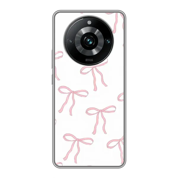 Чехол с принтом «Розовые бантики» для Realme 11 Pro Plus