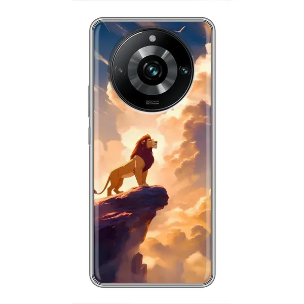 Чехол с принтом «Симба на скале» для Realme 11 Pro Plus