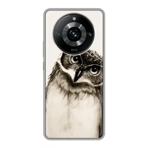 Чохол з пташками на Realme 11 Pro Plus (VPrint) (Сова)