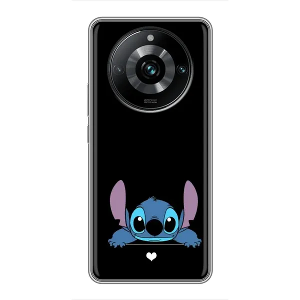 Чохол з принтом «Стіч на чорному» для Realme 11 Pro Plus