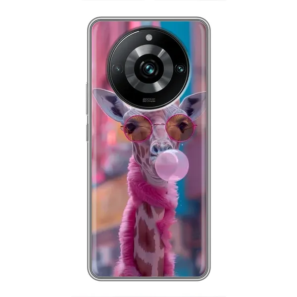 Чехол с принтом «Стильный жирав» для Realme 11 Pro Plus