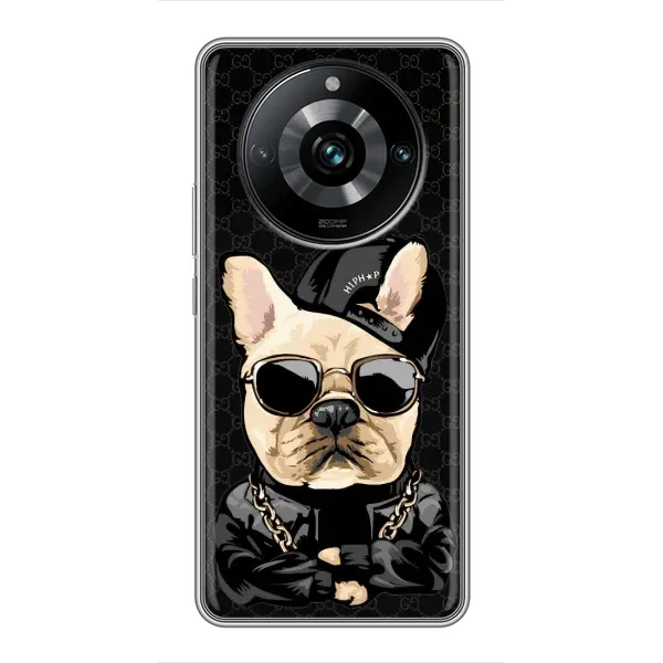 Чехол с принтом «Стильная собака» для Realme 11 Pro Plus