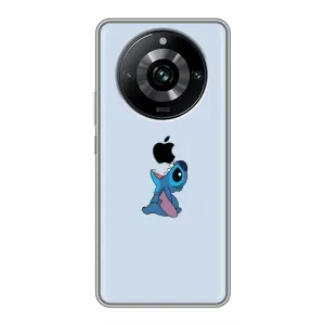 Чохол з принтом Стіч на Realme 11 Pro Plus (Stitch apple)
