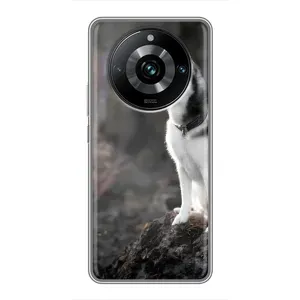 Чохол з Хаскі Realme 11 Pro Plus - (AlphaPrint) (Вірний собака)