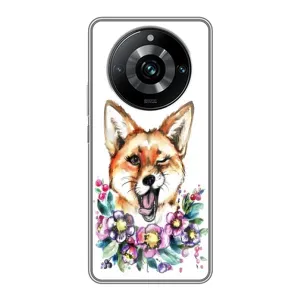 Чохли з картинкою Лисичка для Realme 11 Pro Plus (VPrint) (Весела лисичка)