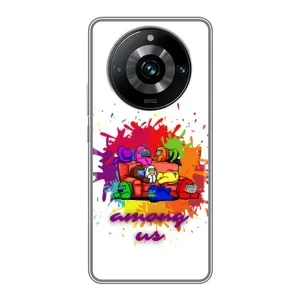 Чохли Амонг Ас для Realme 11 Pro Plus (AlphaPrint) (Яскравий АмонгАс)
