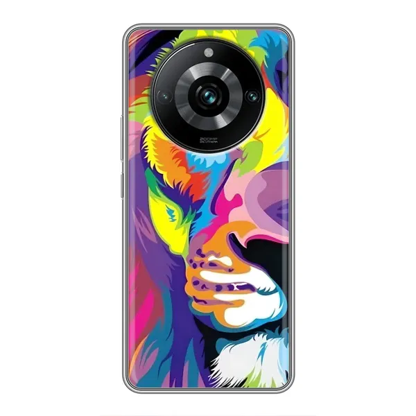 Чехол с принтом «Яркий Лев» для Realme 11 Pro Plus