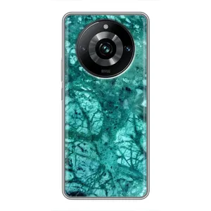 Мраморний чехол на Realme 11 Pro Plus (VPrint) (Зелений мрамор)