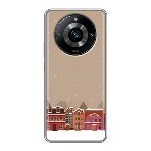 Новорічні, Святкові Чохли для Realme 11 Pro Plus - 2024 год (Зимове місто)