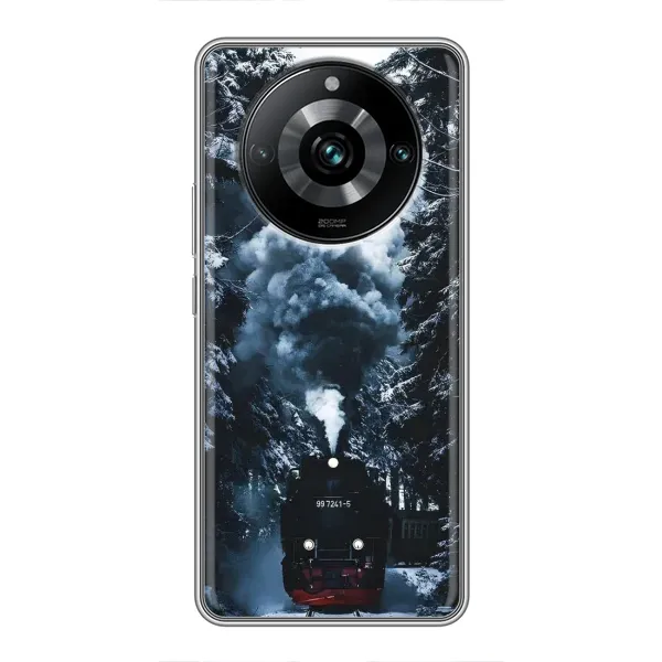 Чехол с принтом «Зимний поезд» для Realme 11 Pro Plus