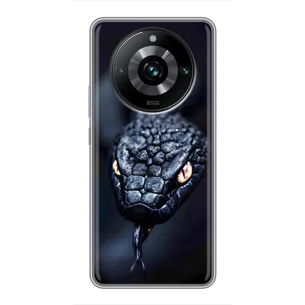 Чохол з принтом «Чорна змія» для Realme 11 Pro Plus