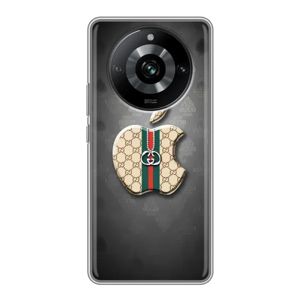 Чехол с принтом «Apple gucci» для Realme 11 Pro