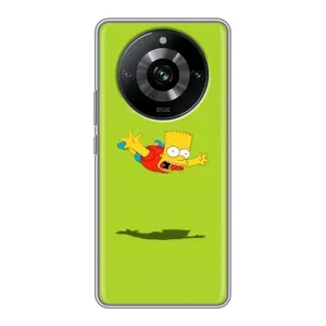 Чехол с Симпсонами для Realme 11 Pro (VPrint) (Барт Симпсон)