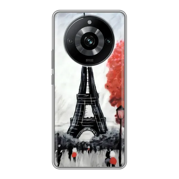 Чохол з принтом «Вежа в Парижі» для Realme 11 Pro
