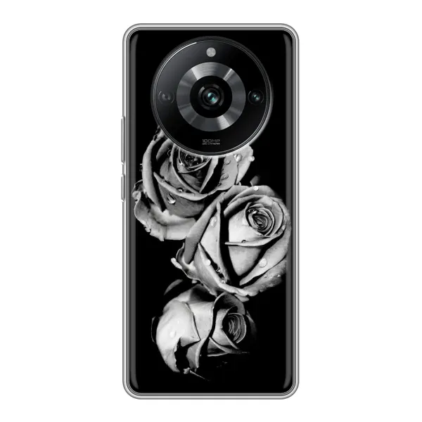 Чехол с принтом «Черная роза» для Realme 11 Pro Чехол с принтом «Черная роза» для Realme 11 Pro