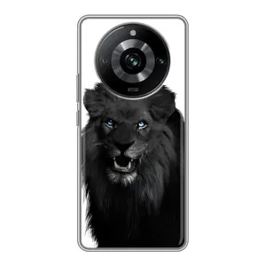 Чехлы с картинками животных Realme 11 Pro (Черный ЛЕВ)