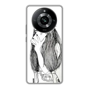 Чехол с печатью для Realme 11 Pro - (Мода) (AlphaPrint) (Фото девочки)